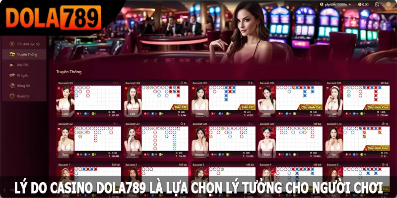 Lý do casino Dola789 là lựa chọn lý tưởng cho người chơi